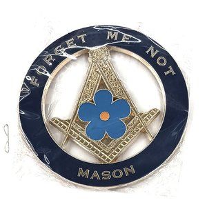 "Forget Me Not" Masonic Car Emblem